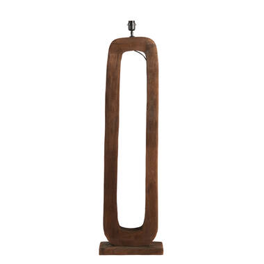 Vloerlamp 38x12x125 cm KELAFO hout chocolade bruin