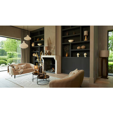 Vloerlamp 38x12x125 cm KELAFO hout chocolade bruin