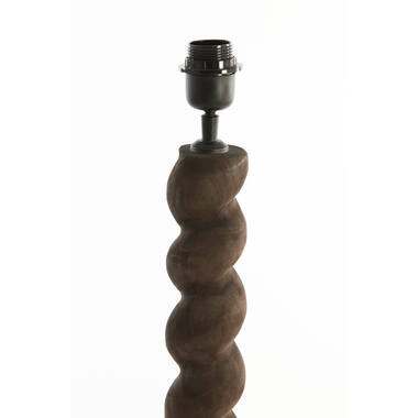Vloerlamp Ø30x138 cm NANNO hout mat grijs/bruin