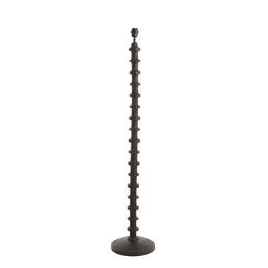 Vloerlamp Ø30x135 cm CECILY hout mat donker roodbruin