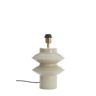 Lamp base Ø22x26 cm PETCH shiny light grey