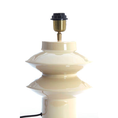 Lamp base Ø22x26 cm PETCH shiny light grey