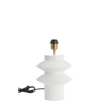Lamp base Ø22x26 cm PETCH shiny white
