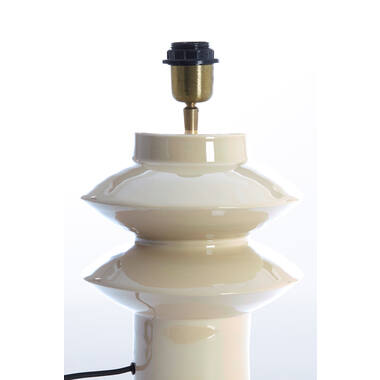 Lamp base Ø22x40 cm PETCH shiny light grey