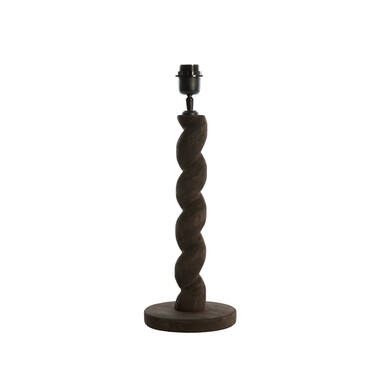 Lamp base Ø15x45 cm NANNO wood matt grey-brown