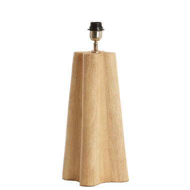 Lampvoet 15x15x40 cm NAVELLI hout mat naturel