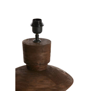 Lamp base Ø31x31 cm FIERA wood matt dark brown