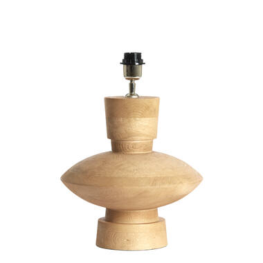 Lamp base Ø31x31 cm FIERA wood matt natural