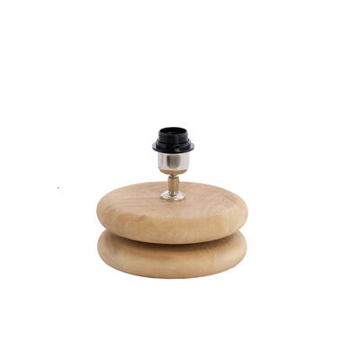 Lamp base Ø20x9 cm EBOLI wood matt natural