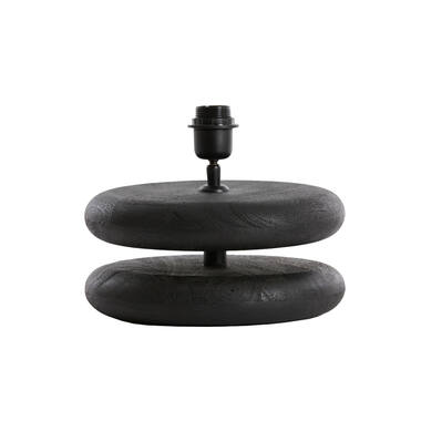 Lamp base Ø25x9 cm EBOLI wood matt black