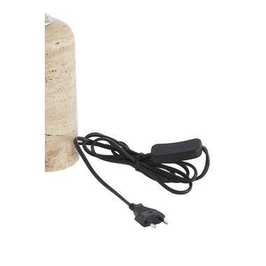 Lamp base Ø9x18 cm MALAKAI travertine sand