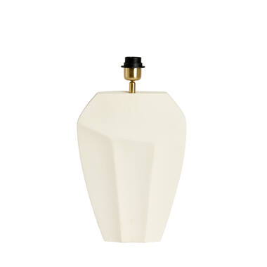 Lamp base 26x12x38 cm CORDOBA matt cream
