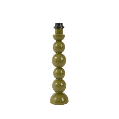 Lamp base Ø10x40,5 cm BARLES shiny olive green