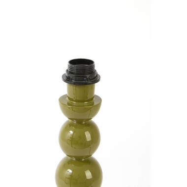 Lamp base Ø10x40,5 cm BARLES shiny olive green