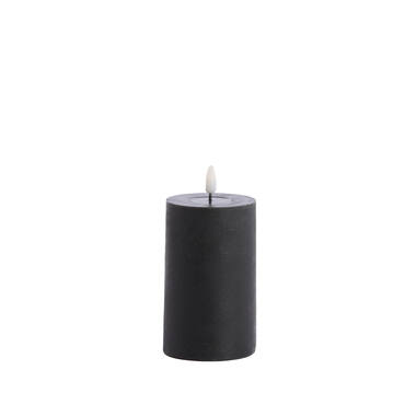 Pillar candle LED Ø7,5x12,5 cm LUMAIRE black