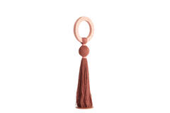 Ornament Ø14x62 cm YAVIZA terra+raffia light pink