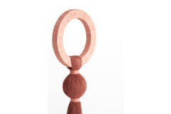 Ornament Ø14x62 cm YAVIZA terra+raffia light pink