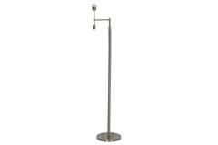 Vloerlamp Ø25x140 cm MONTANA nikkel satijn met LED