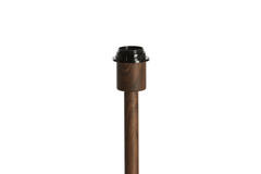 Lampvoet Ø14x39,5 cm WASHINGTON hout print donker bruin