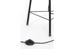 Vloerlamp driepoot Ø42x132 cm PLUMERIA zwart