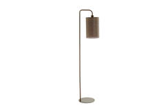 Vloerlamp 33,5x28x155 cm DONIO hout print d bruin+d bruin