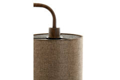 Vloerlamp 33,5x28x155 cm DONIO hout print d bruin+d bruin