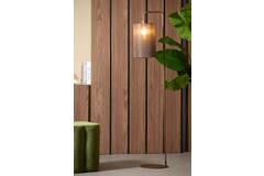 Vloerlamp 33,5x28x155 cm DONIO hout print d bruin+d bruin