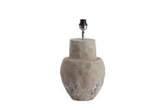 Lamp base Ø27,5x48 cm LEZAMA ceramics raw vintage grey