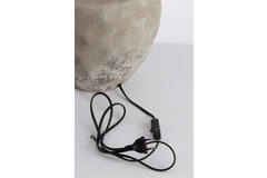 Lamp base Ø27,5x48 cm LEZAMA ceramics raw vintage grey