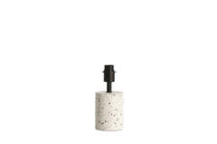 Lamp base Ø11x25 cm RANDY terrazzo white+matt black