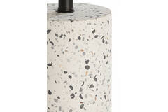 Lamp base Ø11x25 cm RANDY terrazzo white+matt black
