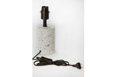 Lamp base Ø11x25 cm RANDY terrazzo white+matt black