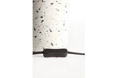 Lamp base Ø11,5x41 cm RANDY terrazzo white+matt black
