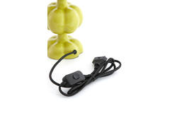 Lamp base Ø10x38 cm CALDAS shiny light green