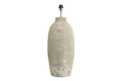 Lamp base Ø28x70 cm LUCENTE ceramics texture grey