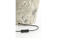 Lamp base Ø28x70 cm LUCENTE ceramics texture grey