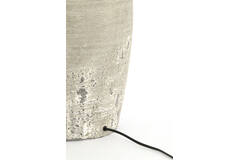 Lamp base Ø28x70 cm LUCENTE ceramics texture grey