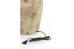 Lamp base Ø28x70 cm LUCENTE ceramics antique dark brown