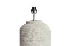 Lamp base Ø28,5x49 cm MINORA ceramics texture grey
