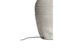 Lamp base Ø28,5x49 cm MINORA ceramics texture grey