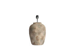 Lamp base Ø28,5x49 cm MINORA ceramics antique dark brown