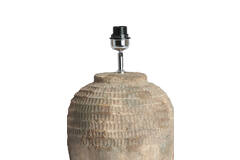 Lamp base Ø28,5x49 cm MINORA ceramics antique dark brown
