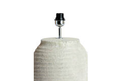 Lamp base Ø28,5x46,5 cm CASSARO ceramics texture grey