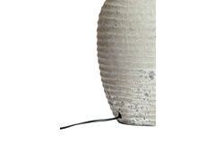 Lamp base Ø28,5x46,5 cm CASSARO ceramics texture grey