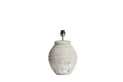 Lamp base Ø28,5x42,5 cm VENTURA ceramics texture grey