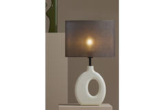 Lamp base 23,5x12x42,5 cm KANTI shiny cream