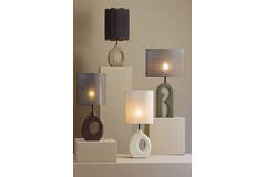Lamp base 23,5x12x42,5 cm KANTI shiny sand