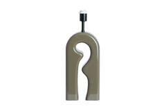 Lamp base 19x13x52,5 cm MISTRA shiny taupe