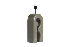 Lamp base 19x13x52,5 cm MISTRA shiny taupe