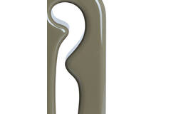 Lamp base 19x13x52,5 cm MISTRA shiny taupe